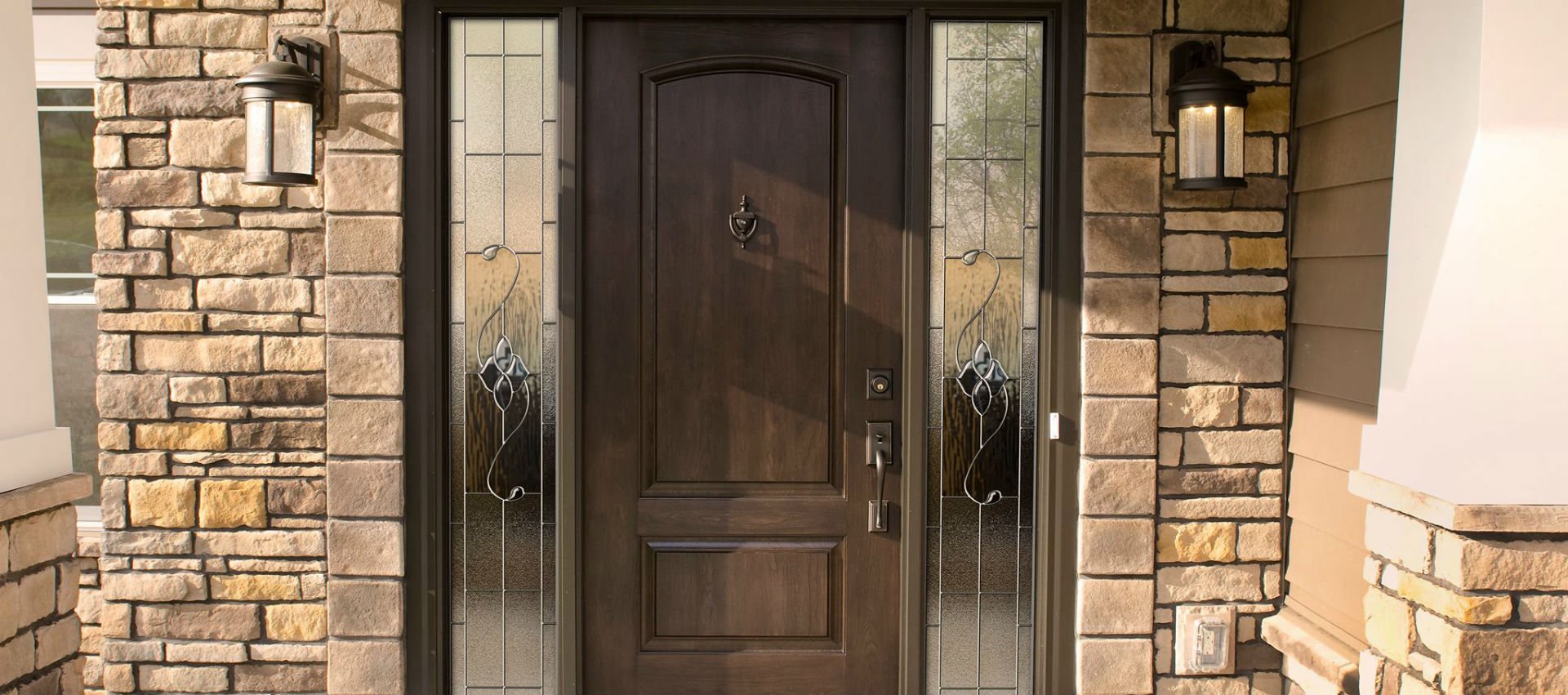 Storm entry door installation in Buffalo